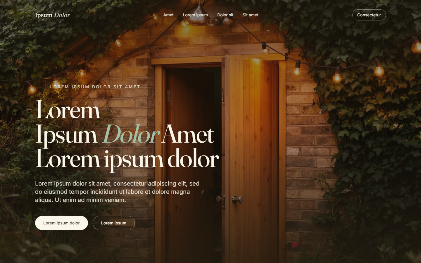 Garden Studio demo homepage screenshot